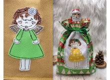 ADVENTSKALENDER 6. Dezember - Stickdatei Weihnachtsengel Appli